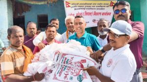 मखाना खेतीको प्रवर्द्धनमा मटिहानी नगरपालिकाको सक्रियता : बजारीकरण सामाग्री वितरण